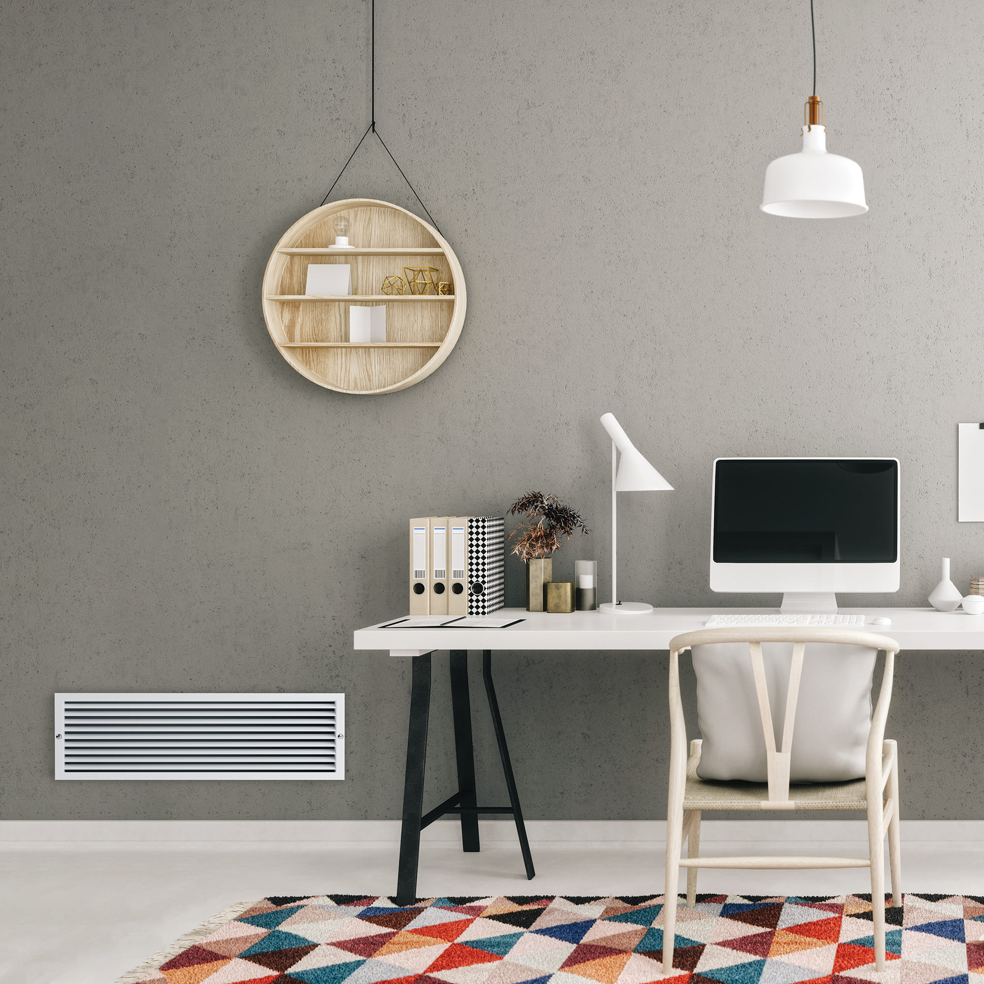 ductless installation in home office