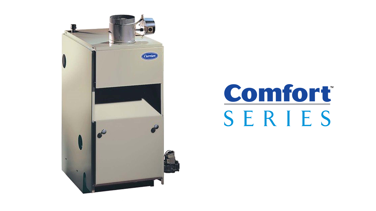 Comfort series boiler and logo