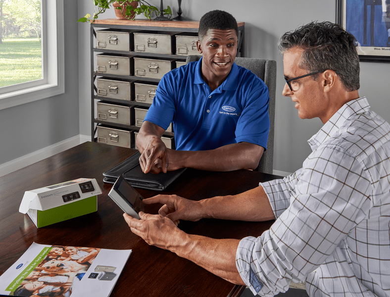 Dealer with home owner